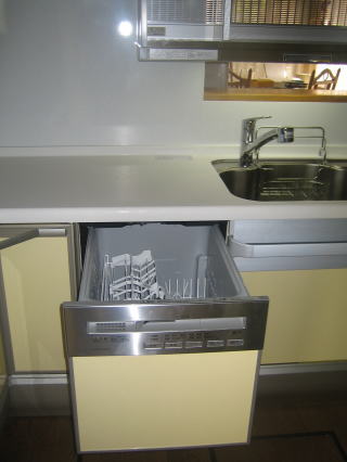 システムキッチンの取替え工事食器洗い洗浄器